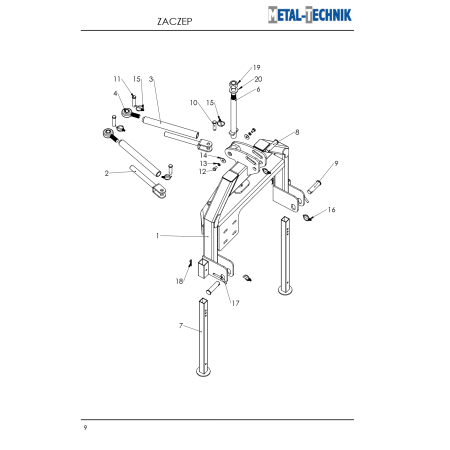 Części zamienne - Metal-Technik Zgrabiarka karuzelowa